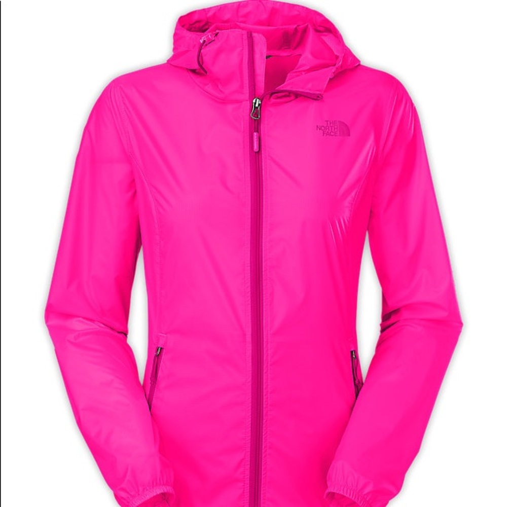 North Face pink wind breaker